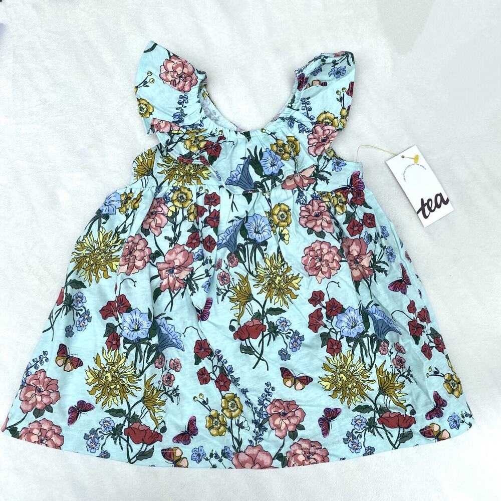 NEW Tea Collection Wildflowers Floral Ruffle Dress